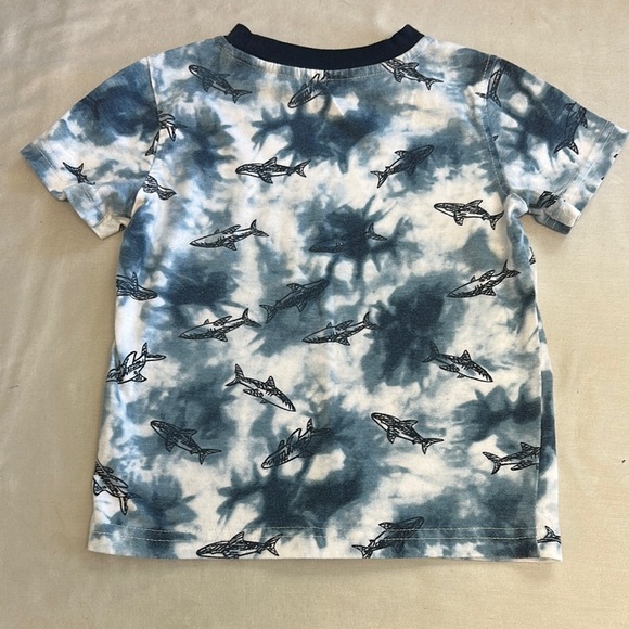 Kids Headquarters - Blue and White Short Sleeve Tee with shark design - Picture 3 of 3